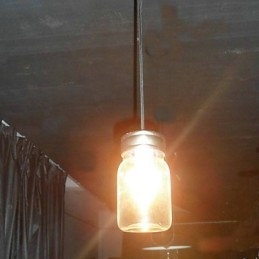 Lampada a sospensione moderna minimalista a 1 luce a forma di bottiglia