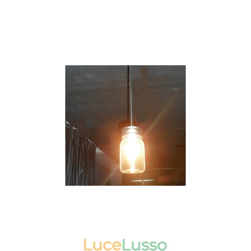 Lampada a sospensione moderna minimalista a 1 luce a forma di bottiglia