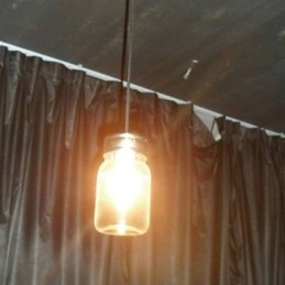 Lampada a sospensione moderna minimalista a 1 luce a forma di bottiglia