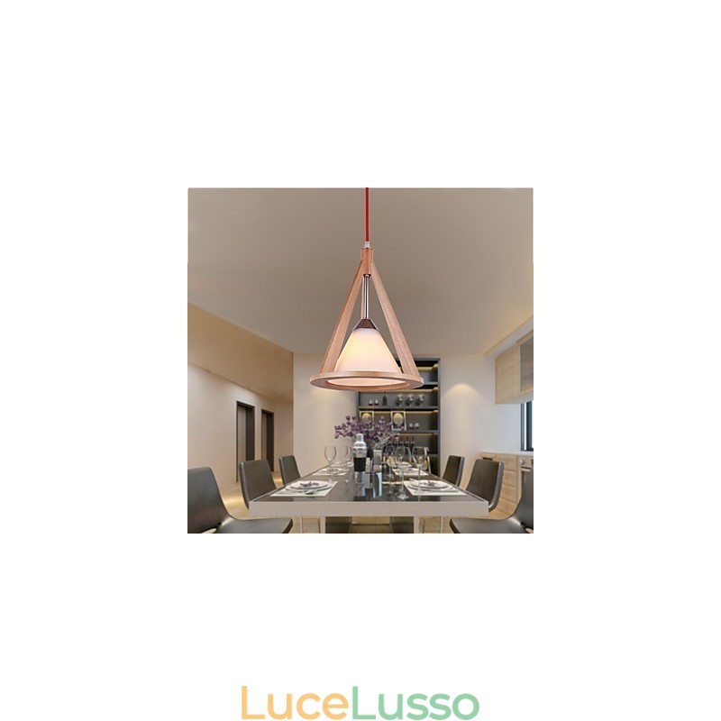 Lampadario in legno in stile designer Lampadario elegante in stile contemporaneo