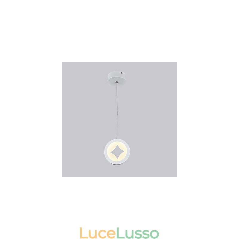 Lampada a sospensione delicata in acrilico da 9 W