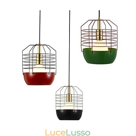 Mini lampada a sospensione artistica a forma di ragnatela, 1 luce, finitura moderna, semplicità, nero, bianco, verde, rosso, acciaio al carbonio, luce a goccia