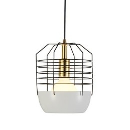 Mini lampada a sospensione artistica a forma di ragnatela, 1 luce, finitura moderna, semplicità, nero, bianco, verde, rosso, acciaio al carbonio, luce a goccia