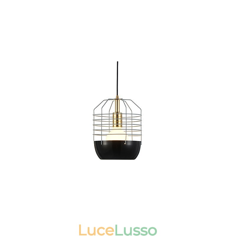 Mini lampada a sospensione artistica a forma di ragnatela, 1 luce, finitura moderna, semplicità, nero, bianco, verde, rosso, acciaio al carbonio, luce a goccia