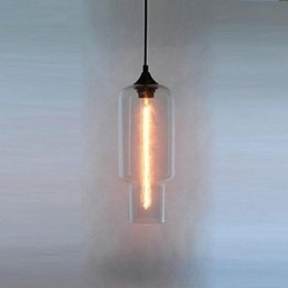 Lampada a sospensione moderna in vetro con design a bolle marroni