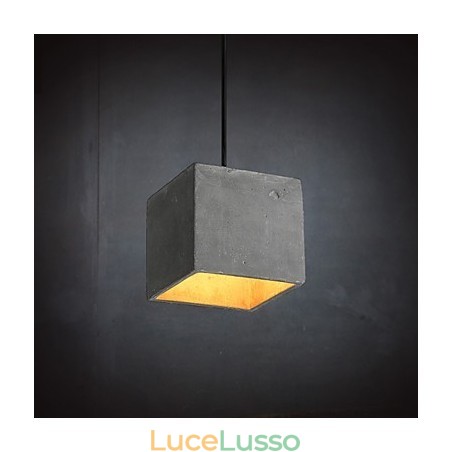 Lampada a sospensione in cemento retrò contemporanea e contratta Lampada a sospensione in cemento retrò contemporanea e contratta