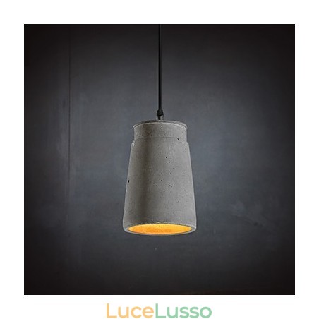 Lampada a sospensione in cemento retrò contemporanea e contratta Lampada a sospensione in cemento retrò contemporanea e contratta