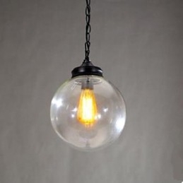 Lampadario a sfera in vetro con contratto per uso domestico Droplight