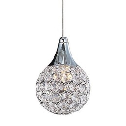 Lampada a sospensione G9 in cristallo moderno contemporaneo in metallo