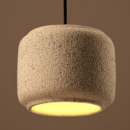Lampadario in ceramica color sabbia di arti creative nordiche