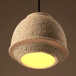 Lampadario in ceramica color sabbia di arti creative nordiche