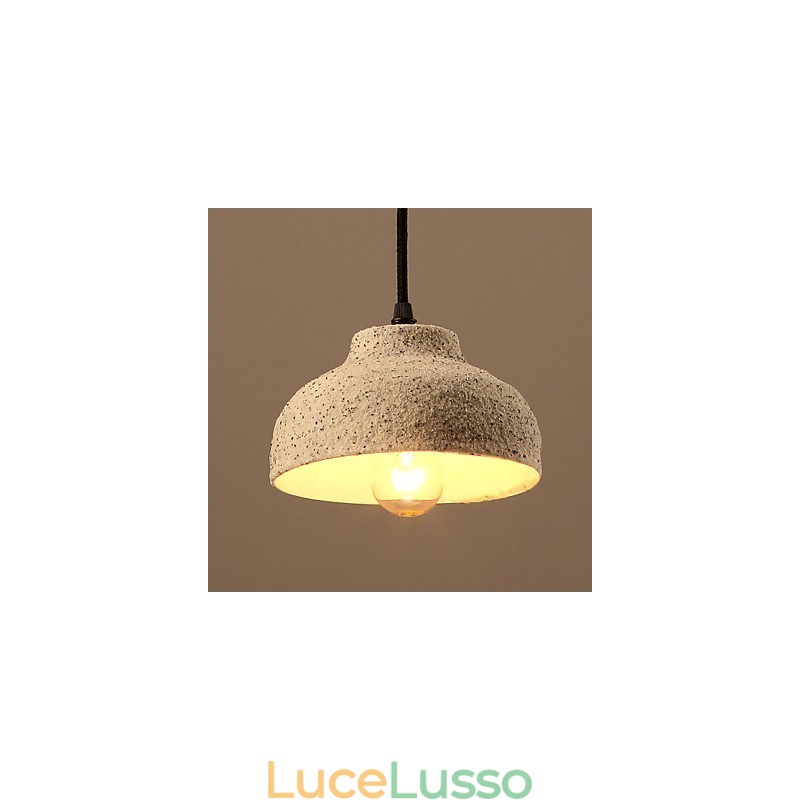 Lampadario in ceramica color sabbia di arti creative nordiche