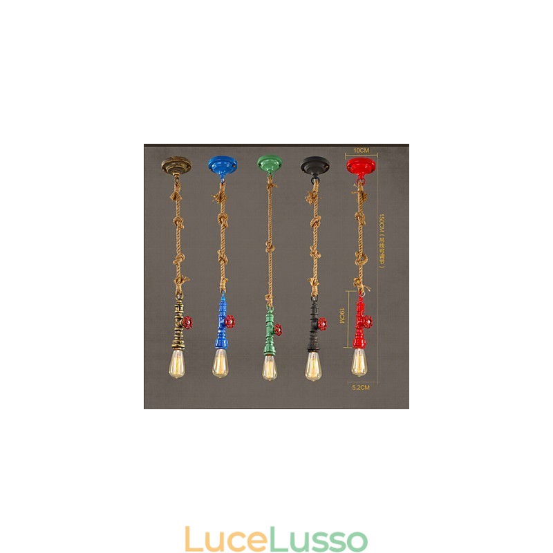 Lampade a sospensione tradizionali classiche vintage retrò in metallo