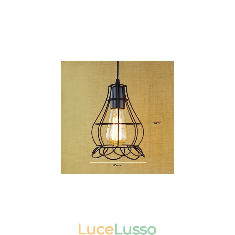 Lampade a sospensione tradizionali classiche vintage retrò country garage metallo