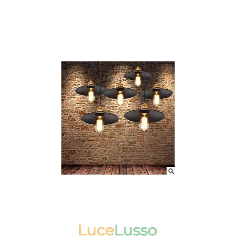 Lampadario in ferro retrò minimalista americano 1