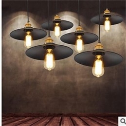 Lampadario in ferro retrò minimalista americano 1