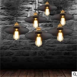 Lampadario in ferro retrò minimalista americano 1