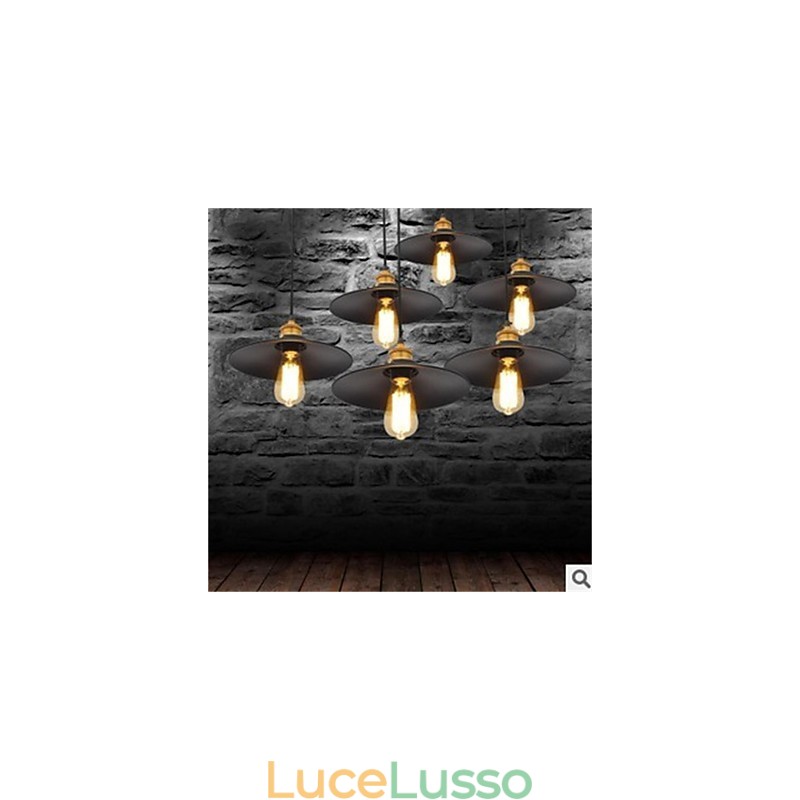 Lampadario in ferro retrò minimalista americano 1