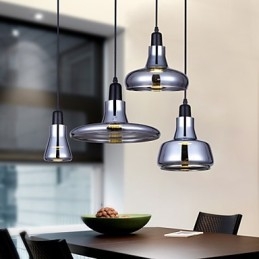 Lampadario in vetro con ombra di design nordico creativo europeo contratto