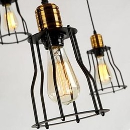 American Country Industrial Individualità Creativa Seduta Sei piccoli fornelli Testa Droplight