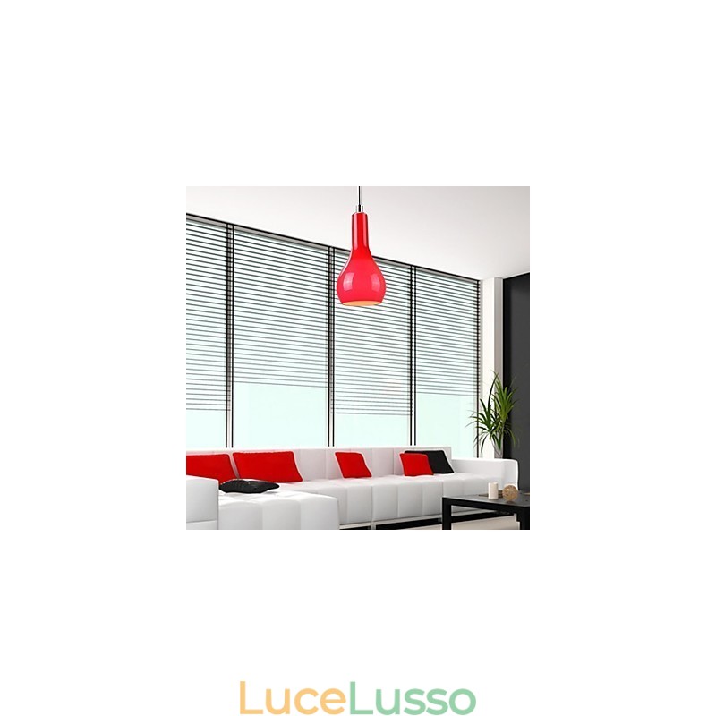 Lampada a sospensione moderna in metallo cromato in stile mini contemporaneo