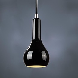 Lampada a sospensione moderna in metallo cromato in stile mini contemporaneo