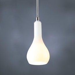 Lampada a sospensione moderna in metallo cromato in stile mini contemporaneo