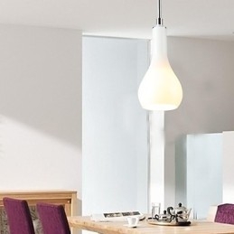 Lampada a sospensione moderna in metallo cromato in stile mini contemporaneo