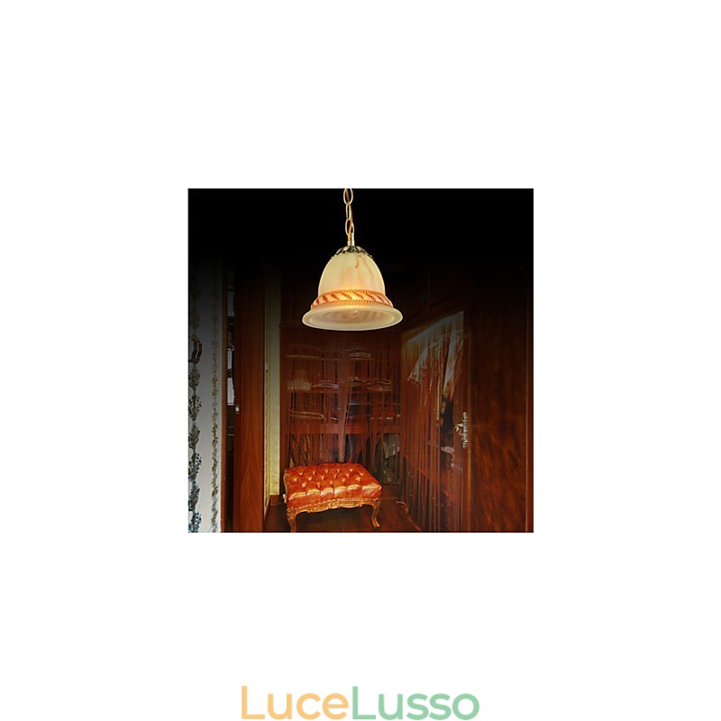 Lampade a sospensione in bronzo europeo retrò classico