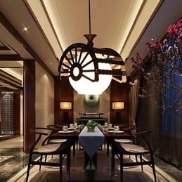 Stile retrò moderno degli antichi per l'illuminazione classica della lampada del lampadario in legno