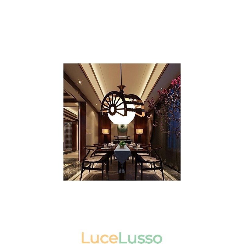 Stile retrò moderno degli antichi per l'illuminazione classica della lampada del lampadario in legno