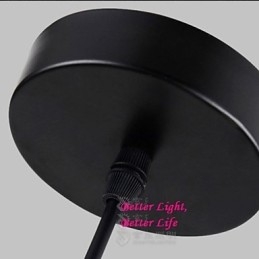 Lampada a sospensione vintage realizzata in corda con una luce
