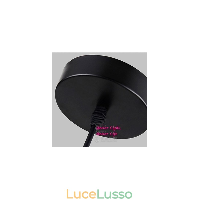 Lampada a sospensione vintage realizzata in corda con una luce