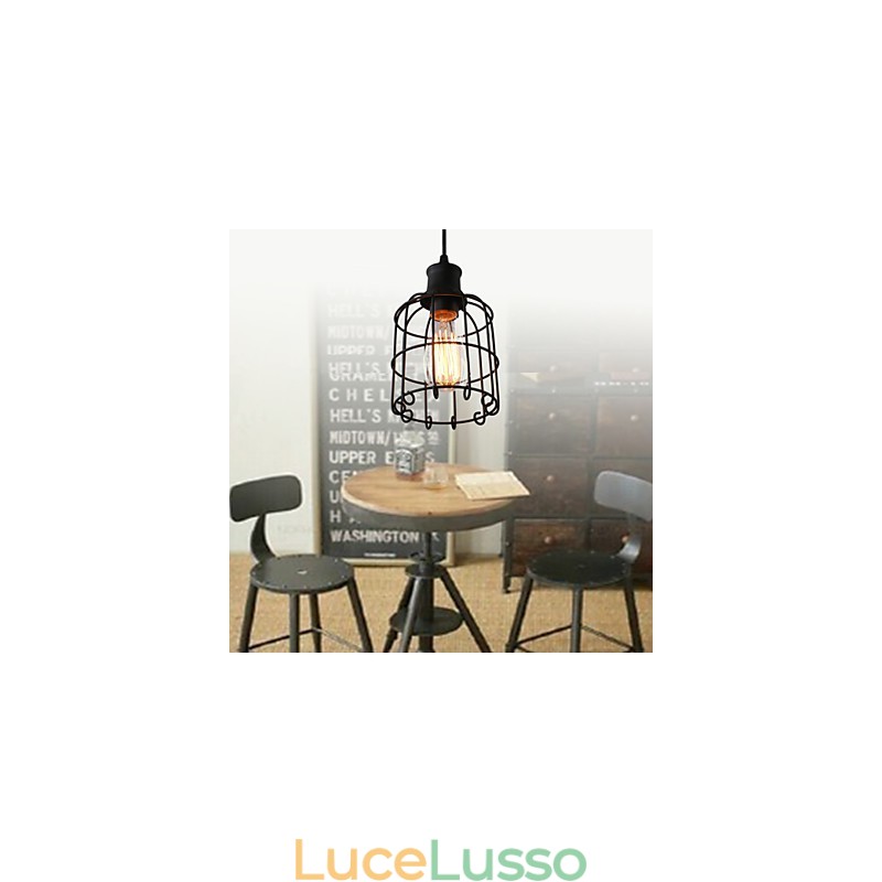 Lampade a sospensione Mini stile rustico Lodge Retro Country Garage Metallo