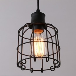 Lampade a sospensione Mini stile rustico Lodge Retro Country Garage Metallo