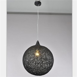 Lampadario creativo in rattan di carta di tipo palla country americano
