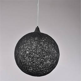 Lampadario creativo in rattan di carta di tipo palla country americano