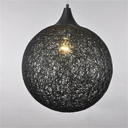 Lampadario creativo in rattan di carta di tipo palla country americano
