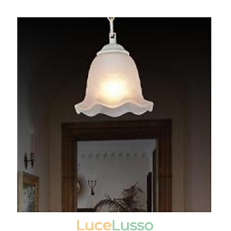 Lampada a sospensione in metallo con pittura tradizionale classica vintage retrò Lampada a sospensione in metallo con pittura tradizionale classica vintage retrò
