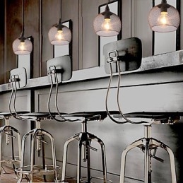 Lampade a sospensione Mini stile rustico Lodge Retro Country Garage Metallo