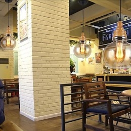 Lampada di cristallo con venature del legno creativa nordamericana che restaura i modi antichi