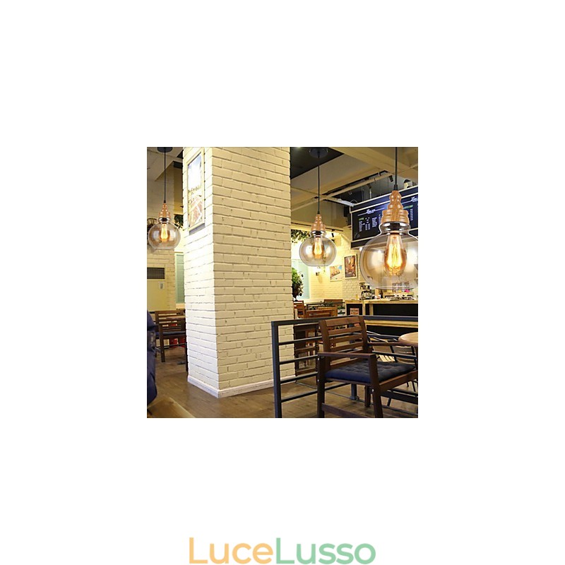 Lampada di cristallo con venature del legno creativa nordamericana che restaura i modi antichi
