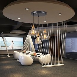 Lampada di cristallo con venature del legno creativa nordamericana che restaura i modi antichi
