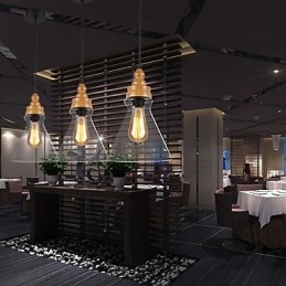 Lampada di cristallo con venature del legno creativa nordamericana che restaura i modi antichi