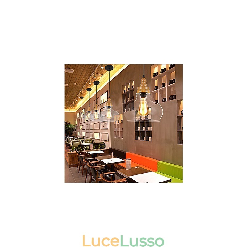 Lampada di cristallo con venature del legno creativa nordamericana che restaura i modi antichi