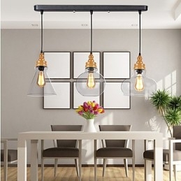 Lampada di cristallo con venature del legno creativa nordamericana che restaura i modi antichi