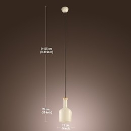 Lampada a sospensione moderna e contemporanea in stile mini dipinto