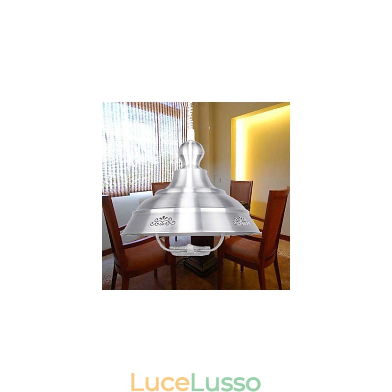 Lampadario nordico in vetro colorato con piccola goccia che restaura i modi antichi