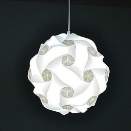 Lampada a sospensione moderna fai da te a forma di palla da 40 cm