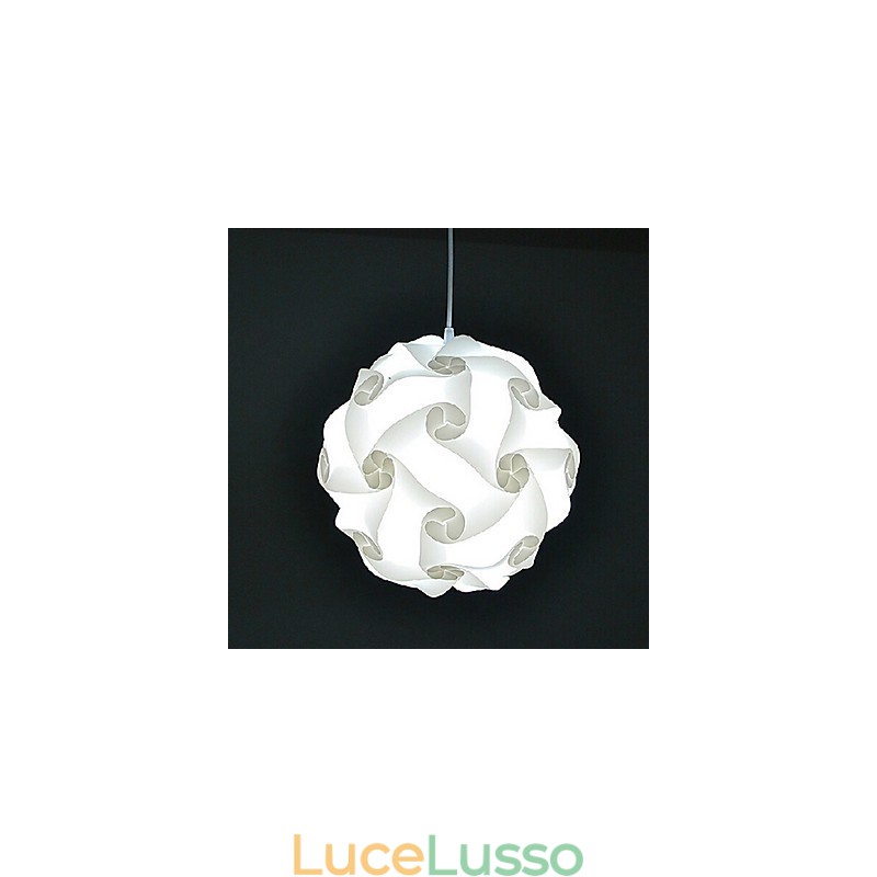 Lampada a sospensione moderna fai da te a forma di palla da 40 cm